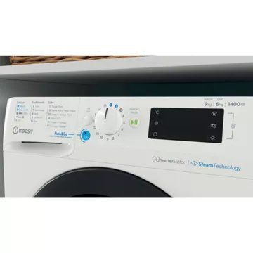 Lave linge séchant hublot 							INDESIT				BDE96435WKVFR