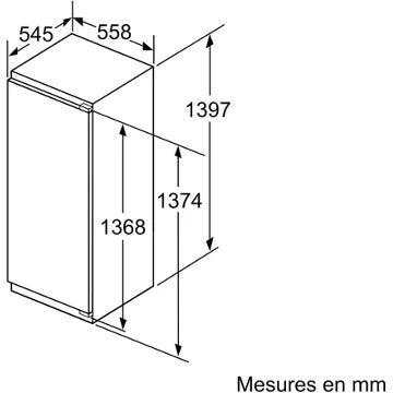 Réfrigérateur 1 porte encastrable 							SIEMENS				KI51FADE0