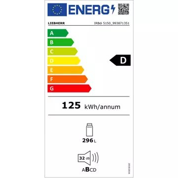 Réfrigérateur 1 porte encastrable 							LIEBHERR				IRBDI5150-20 BioFresh