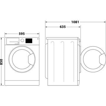 Lave linge hublot 							WHIRLPOOL				FFDB10489BVFR