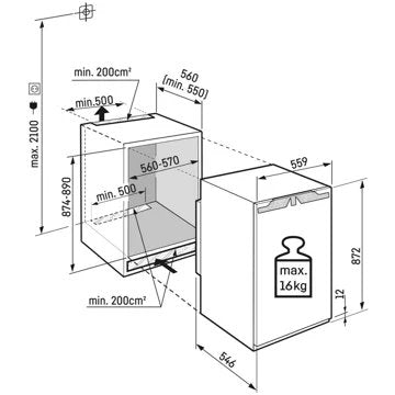 Réfrigérateur 1 porte encastrable 							LIEBHERR				IRe3901-22 EasyFresh