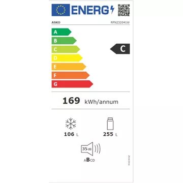 Réfrigérateur combiné							ASKO				RFN232041W