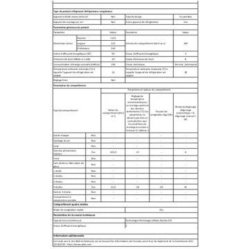 Réfrigérateur 1 porte encastrable 							ASKO				RFB31231EI