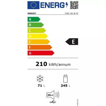 Réfrigérateur combiné							INDESIT				IT60732WFR