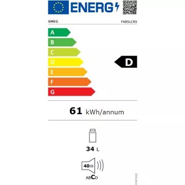 Mini réfrigérateur							SMEG				FAB5LCR5 Crème