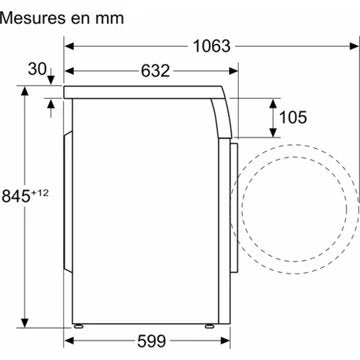 Lave linge hublot 							SIEMENS				WU14UT69FR iQ500