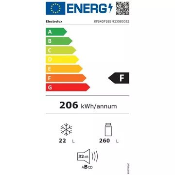 Réfrigérateur 1 porte encastrable 							ELECTROLUX				KFS4DF18S Reconditionné