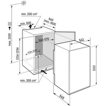 Réfrigérateur 1 porte encastrable 							LIEBHERR				IRSe1224-2 EasyFresh