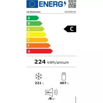 Réfrigérateur Américain							LG				GSLE90EVAC