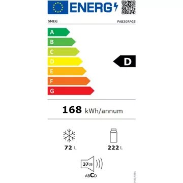 Réfrigérateur 2 portes							SMEG				FAB30RPG5 Vert d'eau