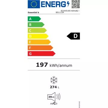 Congélateur armoire							ESSENTIELB				ECAVE185-60hoB2