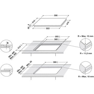 Table induction							WHIRLPOOL				WLS7260NE 6ème Sens