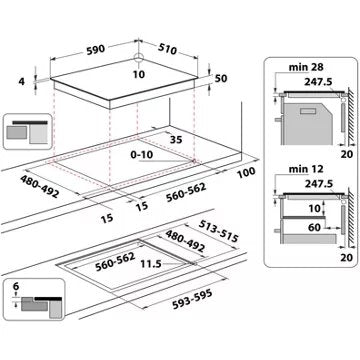 Table induction							WHIRLPOOL				WLS7260NE 6ème Sens