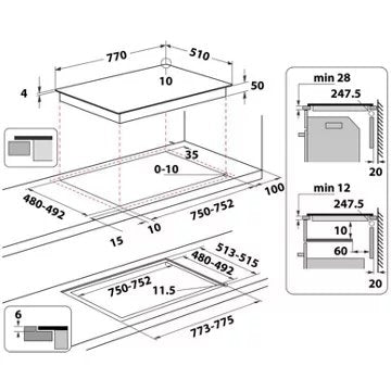 Table induction							WHIRLPOOL				WFS7977CPNE Cleanprotect