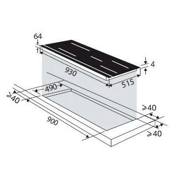 Table induction							DE DIETRICH				DPI7966XS