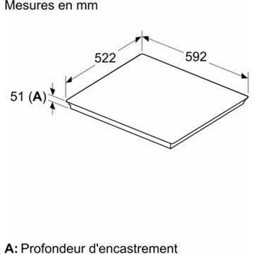 Table induction							BOSCH				PXY63KHC1E Série 6 PerfectFry Plus