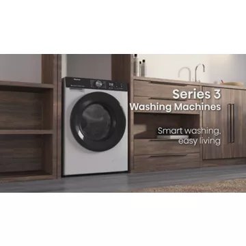 Lave linge séchant hublot 							HISENSE				WD3S8043BW3