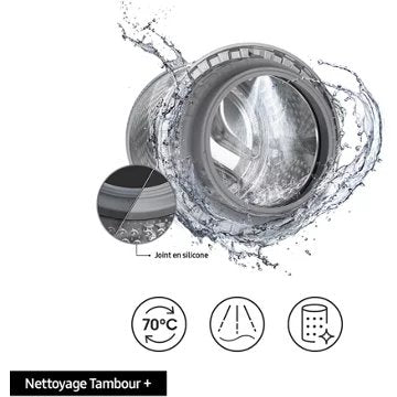 Lave linge hublot 							SAMSUNG 				WW90T684DLH