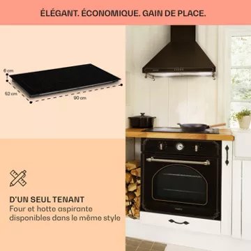 Table vitrocéramique							KLARSTEIN				Victoria 5 Flex 7400W - Noir