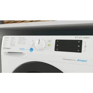 Lave linge séchant hublot 							INDESIT				BDE964359WBFR