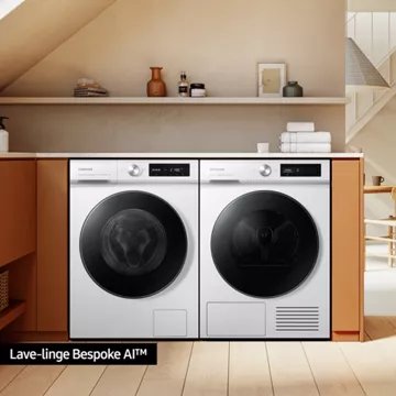 Lave linge hublot 							SAMSUNG 				WW11BB744DGW Bespoke AI Reconditionné