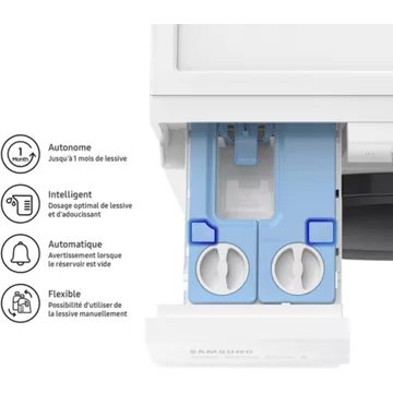 Lave linge hublot 							SAMSUNG 				WW11BB744DGW Bespoke AI Reconditionné