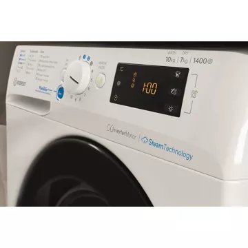 Lave linge séchant hublot 							INDESIT				BDE107436WKVFR