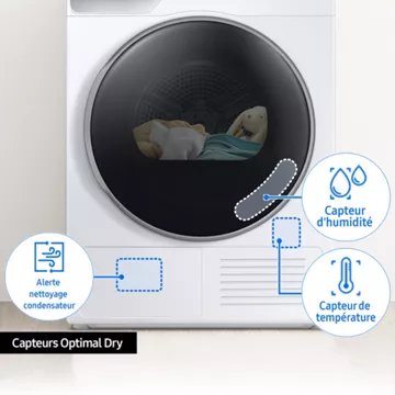 Sèche linge pompe à chaleur							SAMSUNG 				DV90CGC0A0AH