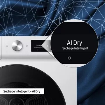 Sèche linge pompe à chaleur							SAMSUNG 				DV90BB7445GWS3 Bespoke AI