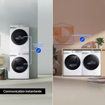 Sèche linge pompe à chaleur							SAMSUNG 				DV90T7240BH