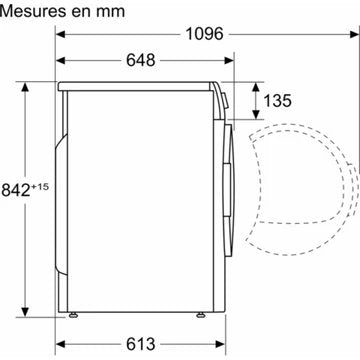 Sèche linge pompe à chaleur							BOSCH				WQG245CSFR Serenity Serie 6