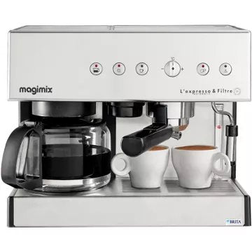 Expresso combiné cafetière							MAGIMIX				11423 AUTO CHROME MAT