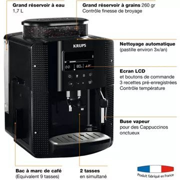 Expresso Broyeur							KRUPS				YY4729FD essential avec cafe starbucks