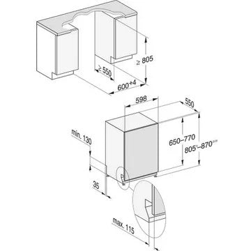 Lave vaisselle encastrable 							MIELE				G 5152 SCVi