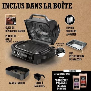 Barbecue électrique							NINJA				Woodfire OG701EU