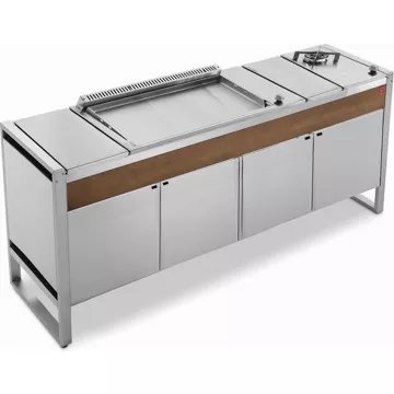 Plancha gaz							PLANET				Table  OASI 205C + OASI 80+ Feu Dual Gaz