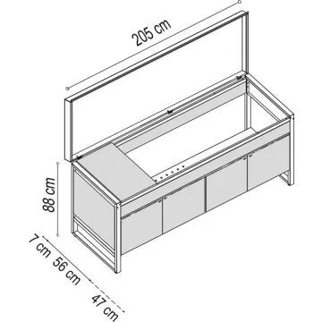 Plancha gaz							PLANET				Table  OASI 205C + OASI 80+ Feu Dual Gaz