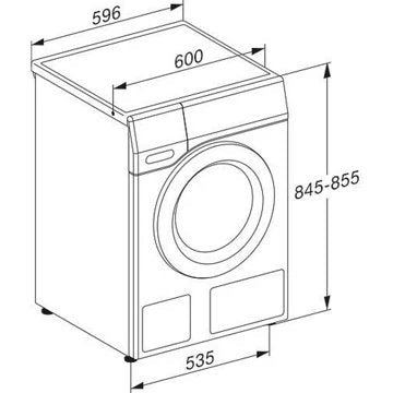 Lave linge hublot 							MIELE				WCH 870 WCS