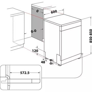 Lave vaisselle 60 cm							INDESIT				I0FD651X