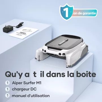 Robot piscine							AIPER				sans fil Surfer M1