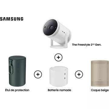 Mini vidéoprojecteur							SAMSUNG 				The Freestyle 2ndgenSP-LFF3+accessoires