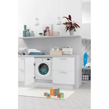 Lave linge hublot  encastrable 							INDESIT				BIWMIL91485EU