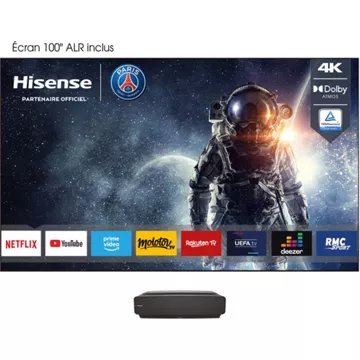 Vidéoprojecteur home cinéma							HISENSE				100L5F-B12 Laser TV + écran Reconditionné