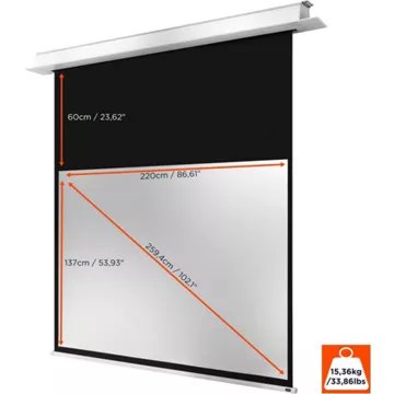 Ecran de projection							CELEXON				encastrable  plafond  PRO Plus 220x137