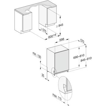 Lave vaisselle encastrable 							MIELE				G 7197 SCVi XXL AutoDos