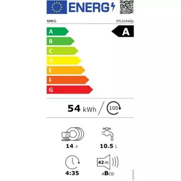 Lave vaisselle encastrable 							SMEG				STL324AQL