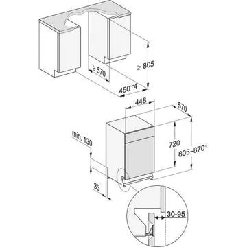 Lave vaisselle encastrable 							MIELE				G 5540 SCi IN