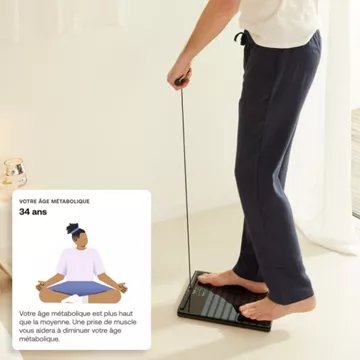 Pèse personne connecté							WITHINGS				Body Scan Blanche