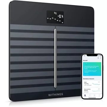 Pèse personne connecté							WITHINGS				Body Cardio Noir