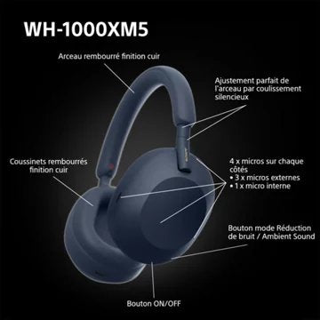 Casque							SONY				WH-1000XM5 Bleu Minuit